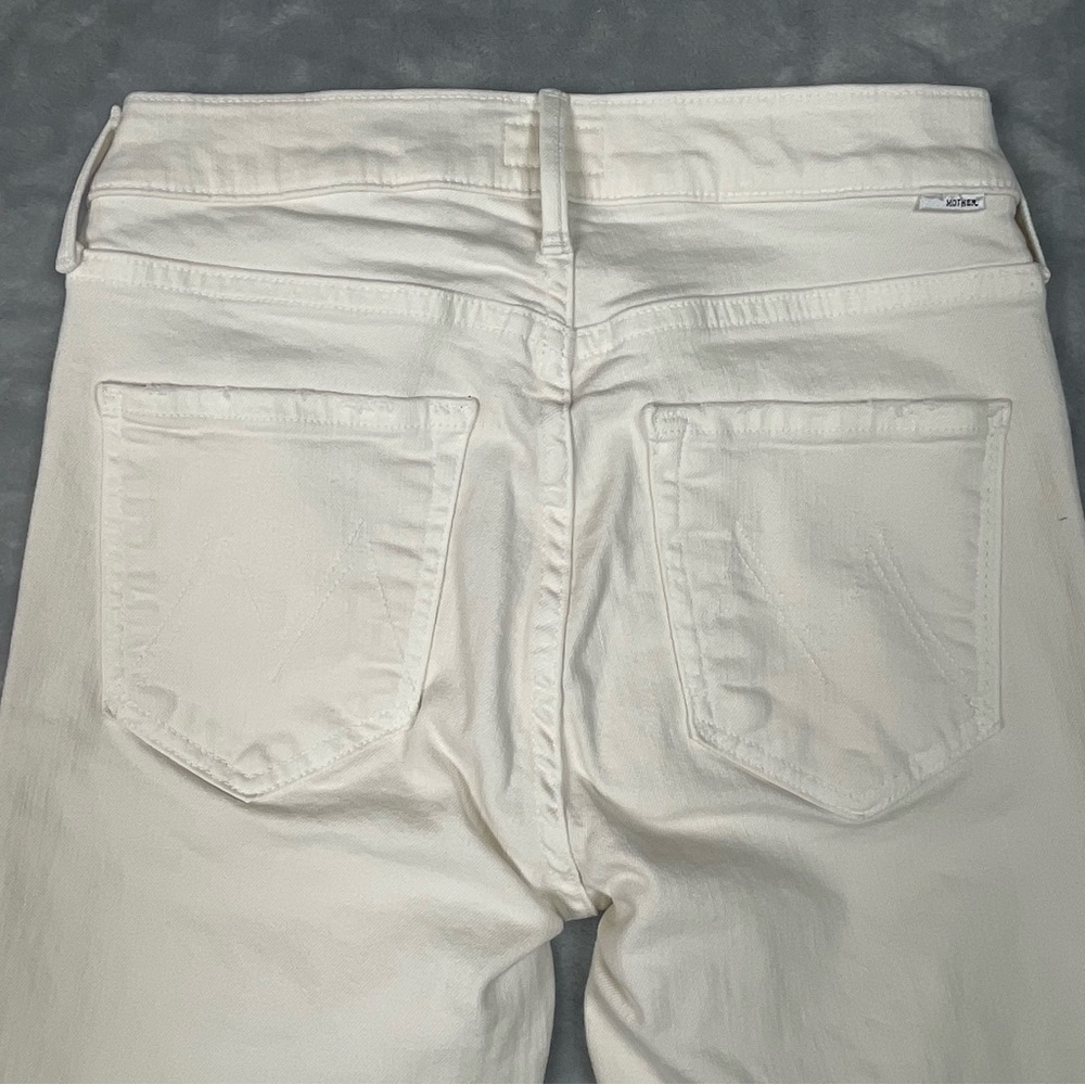 MOTHER White Ankle Crop Jeans - Picture 7 of 12
